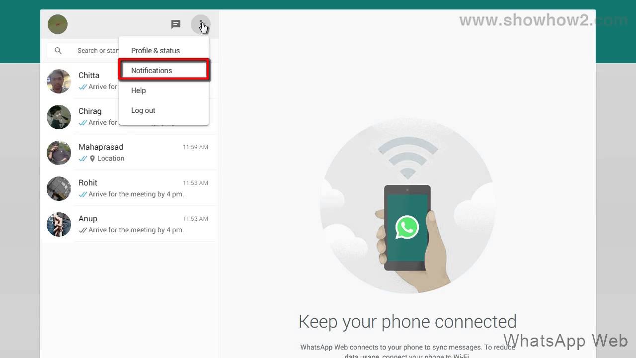 watsapp remove web notification on phone